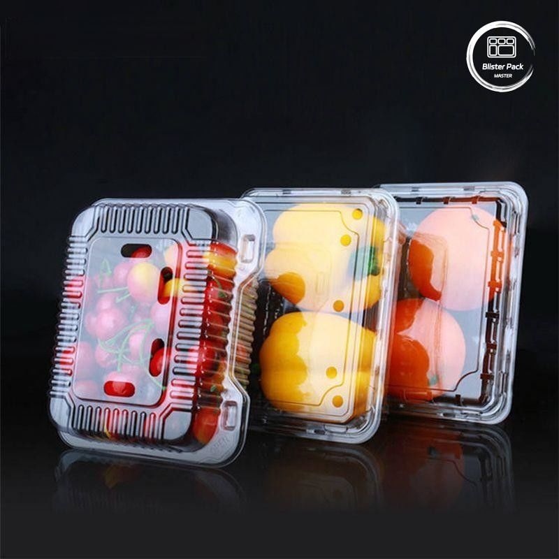 OEM/ODM Clamshell এককালীন ফল এবং শাকসব্জির পাত্রে পরিষ্কার পিইটি প্লাস্টিক খাদ্য গ্রেড