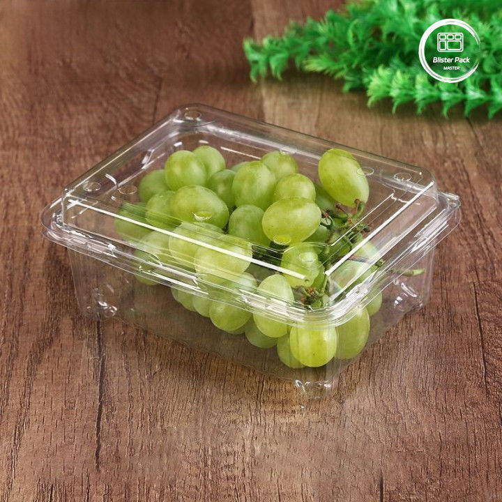 OEM/ODM Clamshell এককালীন ফল এবং শাকসব্জির পাত্রে পরিষ্কার পিইটি প্লাস্টিক খাদ্য গ্রেড