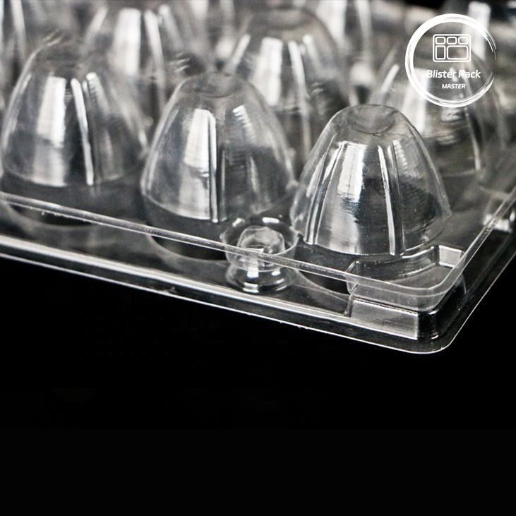 18 গর্ত disposable Blister Clamshell Quail Egg Box নিরাপদ প্যাকেজিং সহ প্লাস্টিকের