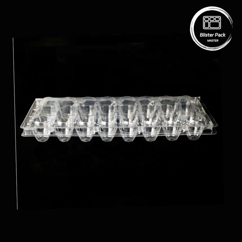 18 গর্ত disposable Blister Clamshell Quail Egg Box নিরাপদ প্যাকেজিং সহ প্লাস্টিকের