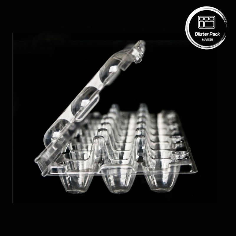 18 গর্ত disposable Blister Clamshell Quail Egg Box নিরাপদ প্যাকেজিং সহ প্লাস্টিকের